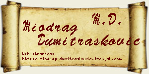 Miodrag Dumitrašković vizit kartica